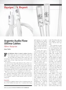 TAS review Argento Audio Flow Ultima Cables